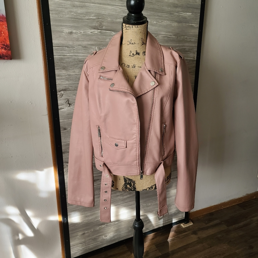 Run 21 pleather coat
